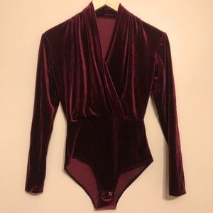 Velvet bodysuit